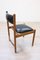 Italian Wood Black Leather Chairs from Isa Bergamo, 1960s, Set of 6 17