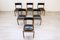 Chaises en Bois et Cuir Noir de Isa Bergamo, Italie, 1960s, Set de 6 8