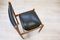 Italian Wood Black Leather Chairs from Isa Bergamo, 1960s, Set of 6, Image 16