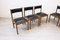 Italian Wood Black Leather Chairs from Isa Bergamo, 1960s, Set of 6 19