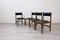 Wood Black Leather Chairs from Isa Bergamo, Italy, Set of 4 11