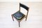 Italian Wood Black Leather Chairs from Isa Bergamo, 1960s, Set of 4 15
