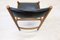 Italian Wood Black Leather Chairs from Isa Bergamo, 1960s, Set of 4 16