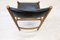 Italian Wood Black Leather Chairs from Isa Bergamo, 1960s, Set of 4, Image 16