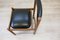 Italian Office Desk Wood Leather Chair from Isa Bergamo, 1960s 7