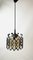 Brutalist Wrought Iron and Glass Pendant Lamp, 1970s, Image 6