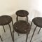 Rosewood Stools from Eromes, 1970s, Set of 4 4