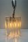 Ice Glass Pendant Lamp from Kalmar Franken Kg, Austria, 1960s 5