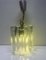 Ice Glass Pendant Lamp from Kalmar Franken Kg, Austria, 1960s 14