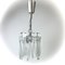 Ice Glass Pendant Lamp from Kalmar Franken Kg, Austria, 1960s 2