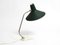 Mid-Century Modern Minimalist Table Lamp with Green Wrinkle Finish from Sis, 1950s 16