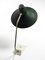 Mid-Century Modern Minimalist Table Lamp with Green Wrinkle Finish from Sis, 1950s 15