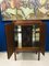 Mid-Century Danish Bar Cabinet with Hand Carved Insert, 1960s, Image 3