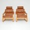 Danish Leather & Bentwood Armchairs, 1970s, Set of 2, Image 6