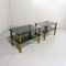 Glass & Brass Side Tables, 1960s, Set of 2 9