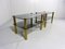 Glass & Brass Side Tables, 1960s, Set of 2, Image 3