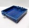 Quadratischer Vintage Rimini Blue Keramik Aschenbecher von Aldo Londi für Bitossi, 1960er 7