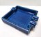 Quadratischer Vintage Rimini Blue Keramik Aschenbecher von Aldo Londi für Bitossi, 1960er 6