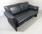 Jori Dark Grey Leather Sofa, Belgium, 1980s 2