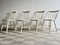 Vintage White Wooden Dining Chairs, 1960s, Set of 4 4