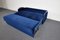 Sofá cama Mid-Century de terciopelo azul de estilo Bauhaus atribuido a József Perestegi, 1958, Imagen 13