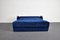 Sofá cama Mid-Century de terciopelo azul de estilo Bauhaus atribuido a József Perestegi, 1958, Imagen 14