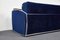 Mid-Century Blue Velvet Sofa or Daybed in Bauhaus Style attributed to József Perestegi, 1958, Image 9