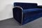 Mid-Century Blue Velvet Sofa or Daybed in Bauhaus Style attributed to József Perestegi, 1958, Image 6