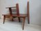 Table Console Mid-Century en Orme 15