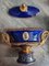 Mantelpiece in Cobalt Blue and Gold Ceramic, 1920s-1930s, Set of 3 5
