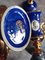 Mantelpiece in Cobalt Blue and Gold Ceramic, 1920s-1930s, Set of 3, Image 3
