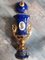 Mantelpiece in Cobalt Blue and Gold Ceramic, 1920s-1930s, Set of 3 2
