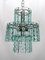 Italian Fontana Arte Style Cut Glass Chandelier by Zero Quattro for Zeroquattro, 1970s 1