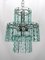 Italian Fontana Arte Style Cut Glass Chandelier by Zero Quattro for Zeroquattro, 1970s, Image 1