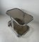 Vintage Smoked Glass Serving Trolley 8