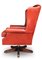 Red Leather Deep Button Back Chesterfield Swivel Desk Chair from Art Forma, UK, 1960s 5