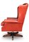 Red Leather Deep Button Back Chesterfield Swivel Desk Chair from Art Forma, UK, 1960s, Image 5