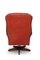 Red Leather Deep Button Back Chesterfield Swivel Desk Chair from Art Forma, UK, 1960s 5