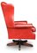 Red Leather Deep Button Back Chesterfield Swivel Desk Chair from Art Forma, UK, 1960s 7