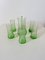 Cocktail Service in Green Color, 1960s, Set of 7 4