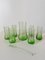 Cocktail Service in Green Color, 1960s, Set of 7 2