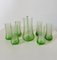 Cocktail Service in Green Color, 1960s, Set of 7 1