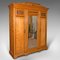 Antique Victorian Triple Wardrobe in Satinwood from Taylor and Sons 1