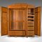 Antique Victorian Triple Wardrobe in Satinwood from Taylor and Sons 2