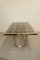 Dining Table in Chromed Steel and Brass by Romeo Rega, 1970s 11