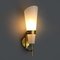 Wall Lamp in Brass and Glass, 1950s, Image 10