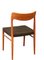 Danish Dining Chairs in Teak and Leather, 1960s, Set of 6 4