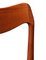 Danish Dining Chairs in Teak and Leather, 1960s, Set of 6, Image 7