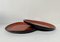 Showa Era Trays in Red Lacquerware, Japan, 1930s, Set of 2 9