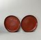 Showa Era Trays in Red Lacquerware, Japan, 1930s, Set of 2, Image 3